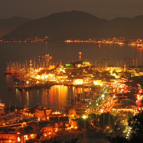 Das lebhafte Nachtleben von Marmaris