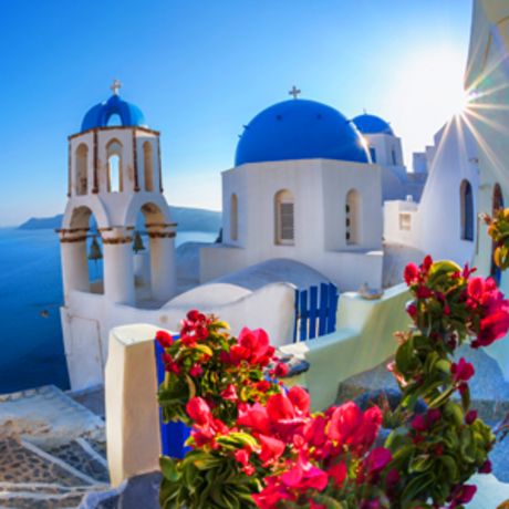 Entspannen in Santorini