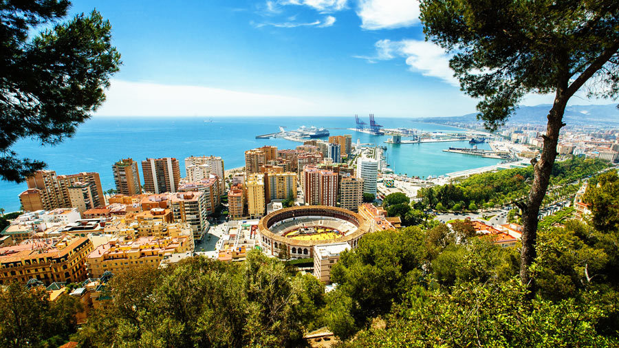 Ausblick über Málaga