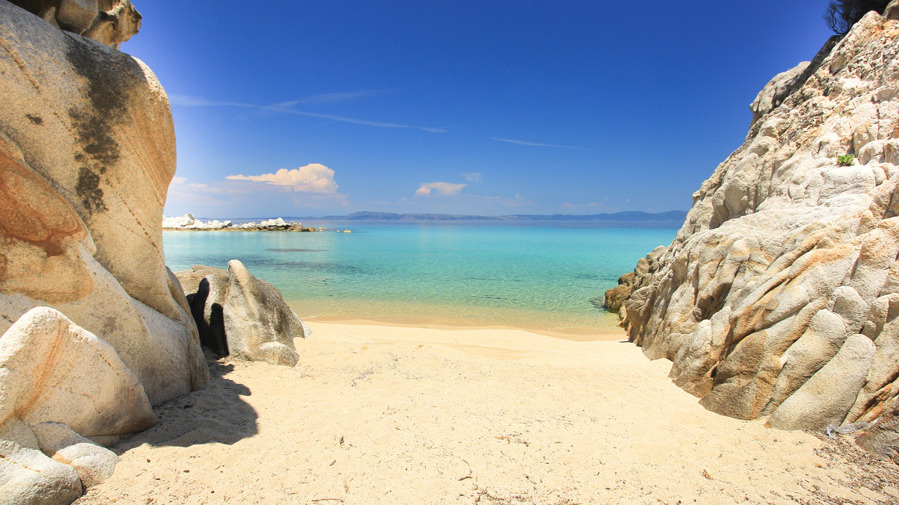 chalkidiki strand meer griechenland