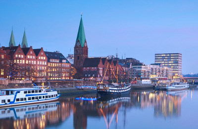Bremen bei Nacht