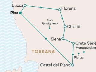 Toskana: Das Erbe der Medici ab Flughafen Pisa (tr)