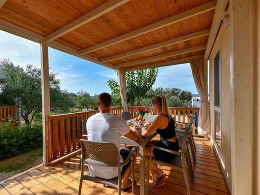 Mobilheim direkt am Strand / 6 pax