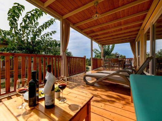 Mobilheim direkt am Strand / 8 pax