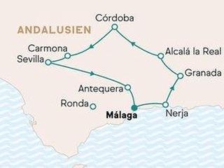 »Die Großen Drei« - Sevilla, Córdoba und Granada ab Málaga - Charme (tt)