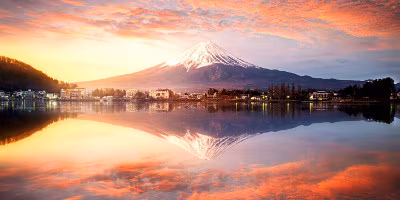 Fuji Sonnenuntergang