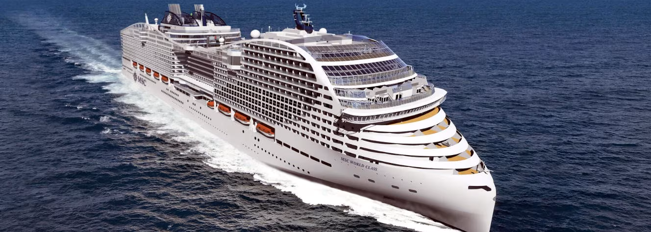 MSC World Europa Seitliche Ansicht
