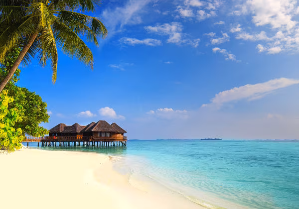 Malediven Haus am Strand
