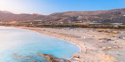 Falassarna Strand in Chania auf Kreta, Griechenland