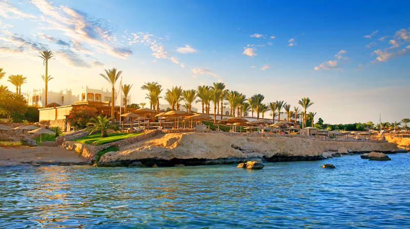 El Gouna Ägypten Strand Palmen