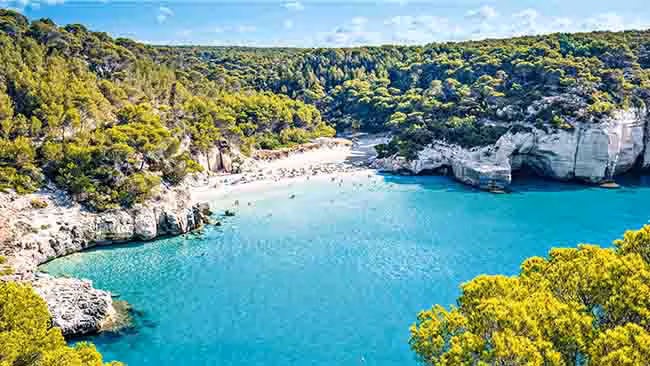 Spanien Menorca, Bucht mit Strand