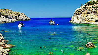 Bucht auf Rhodos Bucht auf Rhodos