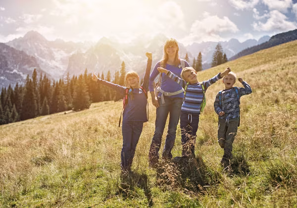 Familie Berge Wiese