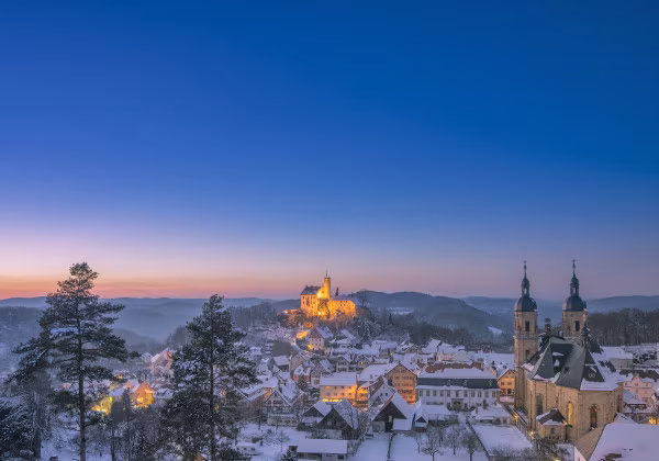 Winterlandschaft in Franken