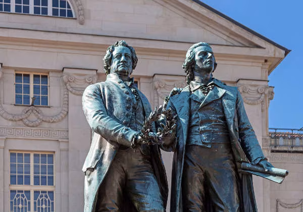Goethe-Schiller-Denkmal in Weimar