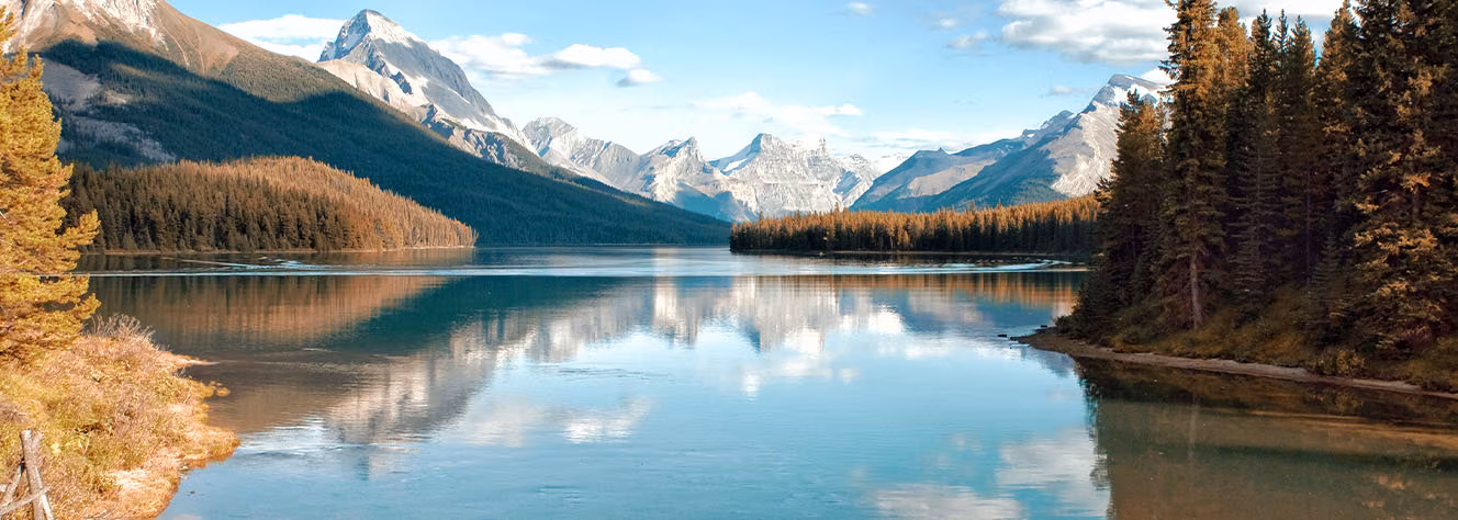 Kanada See Berge