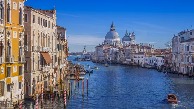 Canal Grandeon Santa Maria Della Salute inenedig,enetien, Italien