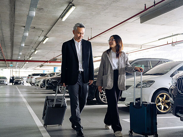 Flughafen Parkplatz