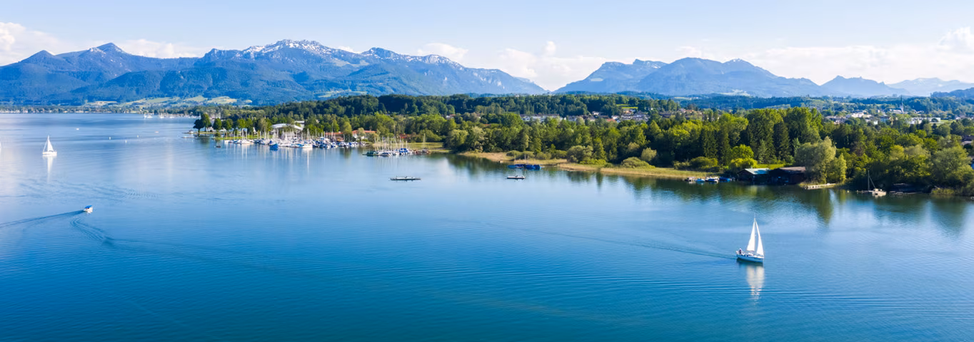 Deutschland Chiemsee Alpen