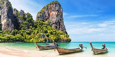 Thailand Koh Samui Boote in Bucht