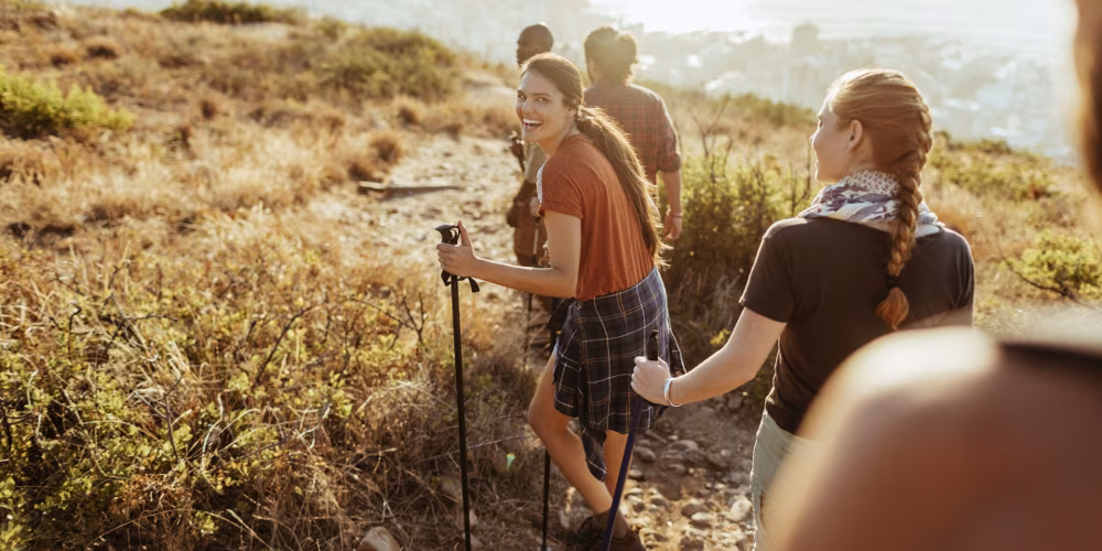 Wandern Freunde Familie