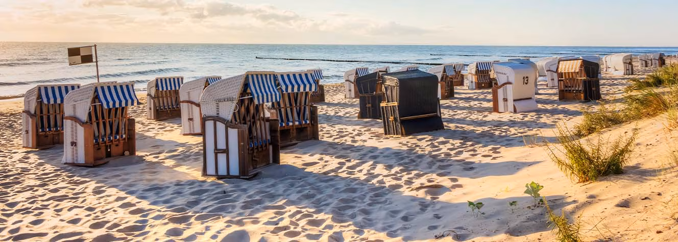 Küste Strandkörbe