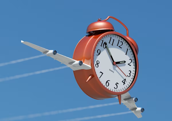 Last Minute Wecker Flugzeug