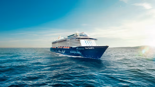 Mein Schiff 5 Kreuzfahrtschiff im Meer