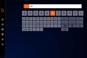 Sonnenklar TApp Plus mit der Tastatur und Suchfunktion