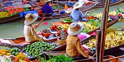 Thailand, Hua Hin, Floating Market