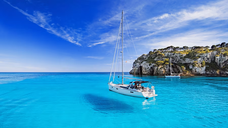 Küste Griechenlands Bootsfahrt auf Kreta