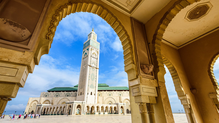 casablanca marokko moschee