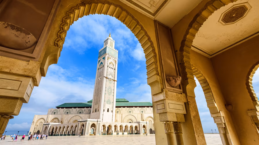 casablanca marokko moschee