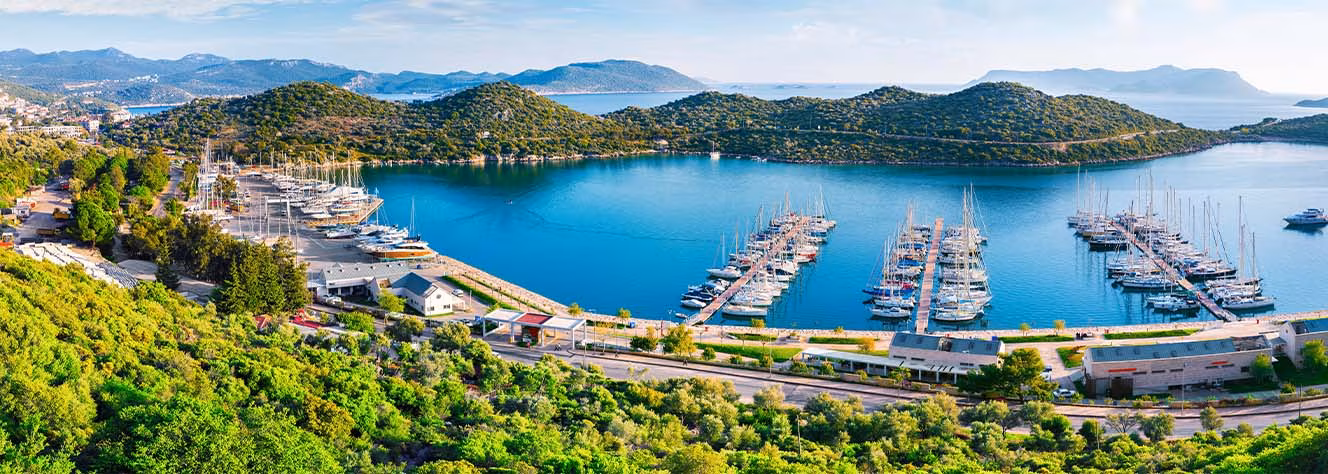 Türkische Riviera Küstenpanorama