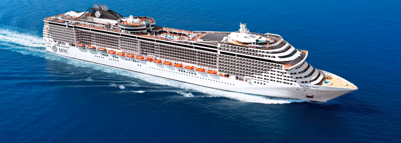 MSC Splendida Seitliche Ansicht