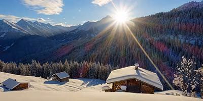 Österreich - Zillertal, Winter-Landschaft