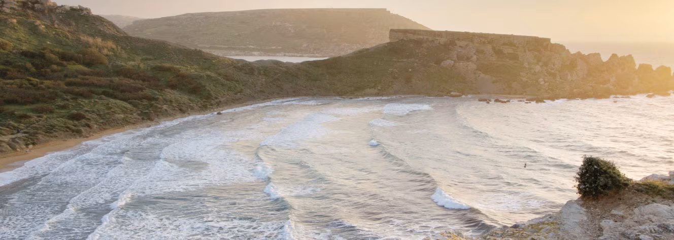 Malta Strand Sonnenuntergang