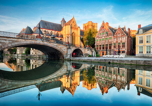belgien bruecke fluss