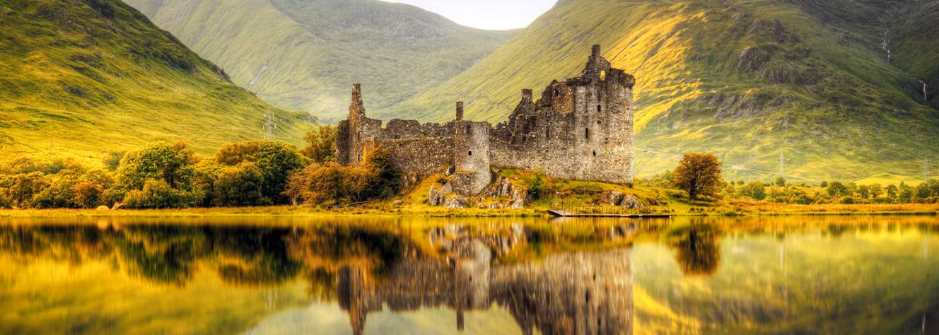Schottland Berge See Burgruine