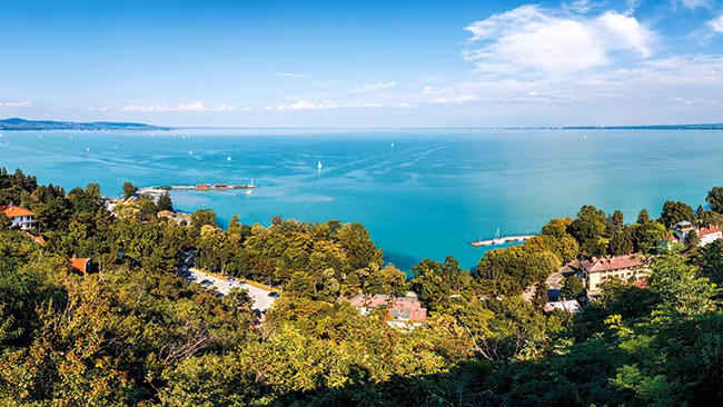 Panoramaaussicht auf den Balaton