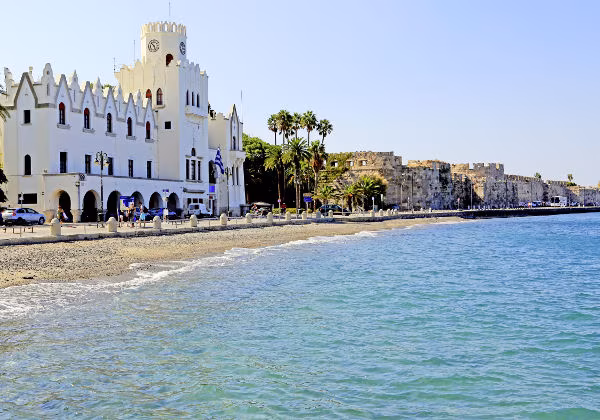 Gebäude am Strand von Kos Kos Strand Gebäude Meer