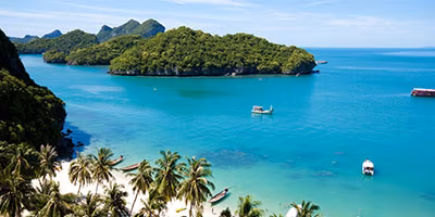 Thailand Koh Samui Bucht mit Strand