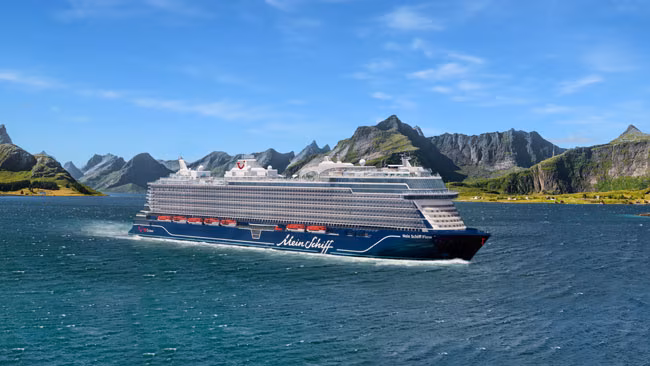 Mein Schiff Flow Kreuzfahrtschiff in Nordeuropa, Norwegens Fjorde