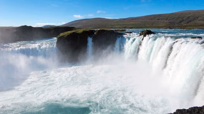 Wasserfall in Akureyri, Island