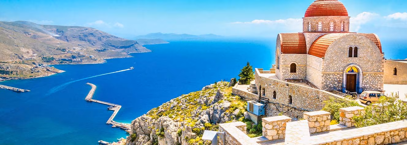 Griechenland Kos Kirche Panorama
