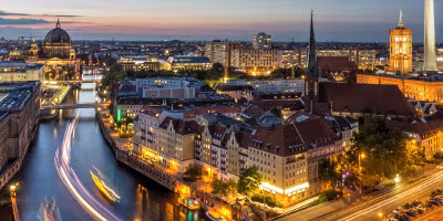Berlin Mitte bei Dämmerung