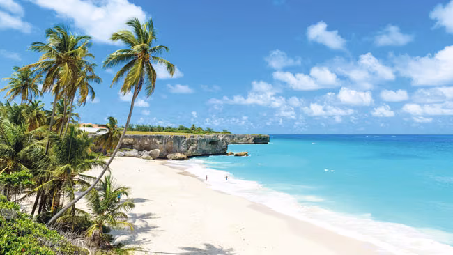 Tropischer Strand Bottom Bay auf Barbados, Karibik