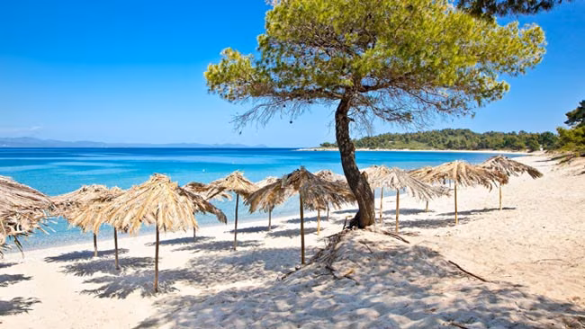 Griechenland, Strand in Chalkidiki