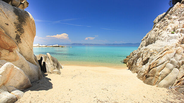chalkidiki strand meer griechenland
