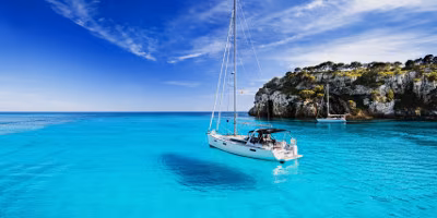 Mittelmeer Segelboot